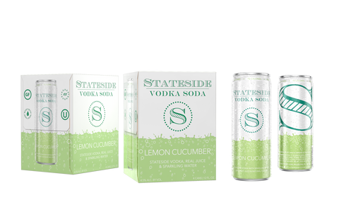 Stateside Lemon Cucumber Vodka Soda 4-Pack