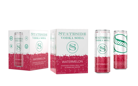 Stateside Vodka Soda Watermelon 4pack